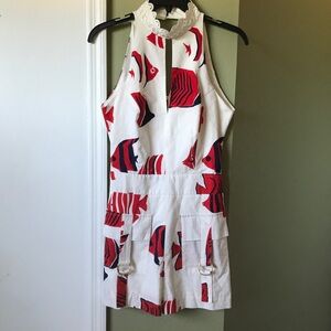 AGILITA sleeveless Cut out Safari Romper Sz 34